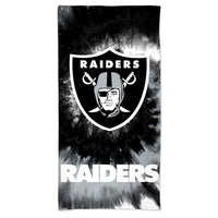 Las Vegas Raiders Tie Dye Spectra Beach Towel 30"  x 60"