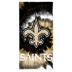 New Orleans Saints Tie Dye Spectra Beach Towel 30"  x 60"