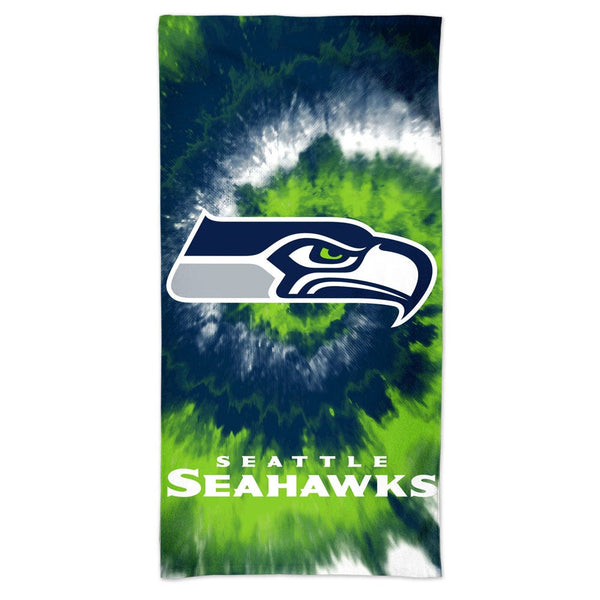 Seattle Seahawks Tie Dye Spectra Beach Towel 30"  x 60"