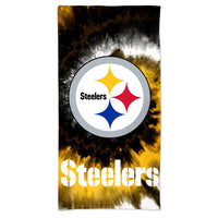 Pittsburgh Steelers Tie Dye Spectra Beach Towel 30"  x 60"