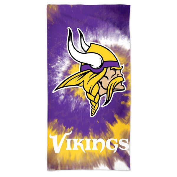 Minnesota Vikings Tie Dye Spectra Beach Towel 30"  x 60"