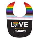 Jacksonville Jaguars Pride Love All Pro Baby Bib