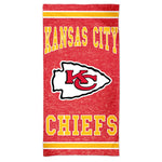 Kansas City Chiefs Heathered Spectra Beach Towel 30"  x 60"