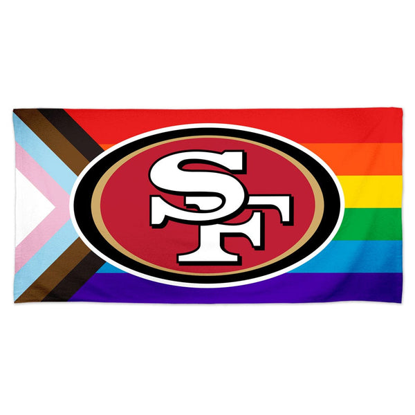 San Francisco 49ers Pride Spectra Beach Towel 30"  x 60"