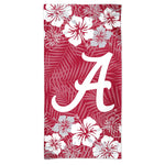 Alabama Crimson Tide FLORAL Spectra Beach Towel 30"  x 60"