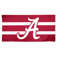 Alabama Crimson Tide HORIZONTAL STRIPES Spectra Beach Towel 30"  x 60"
