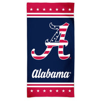 Alabama Crimson Tide PATRIOTIC Spectra Beach Towel 30"  x 60"