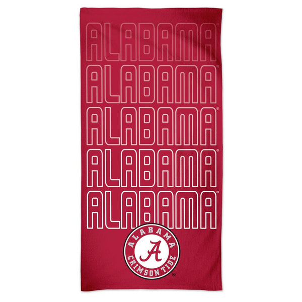Alabama Crimson Tide WATERFALL Spectra Beach Towel 30"  x 60"