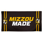 Missouri Tigers SLOGAN "MIZZOU MADE" Spectra Beach Towel 30"  x 60"
