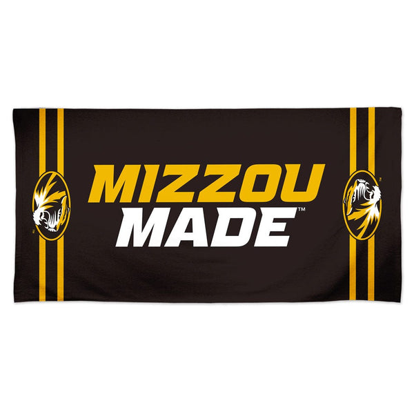 Missouri Tigers SLOGAN "MIZZOU MADE" Spectra Beach Towel 30"  x 60"