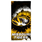 Missouri Tigers TIE DYE Spectra Beach Towel 30"  x 60"