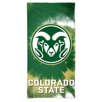 Colorado State Rams Tie Dye Spectra Beach Towel 30"  x 60"