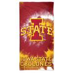 Iowa State Cyclones Tie Dye Spectra Beach Towel 30"  x 60"
