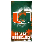 Miami Hurricanes Spectra Beach Towel 30"  x 60"