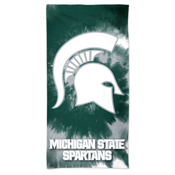 Wholesale-Michigan State Spartans Tie Dye Spectra Beach Towel 30" x 60"