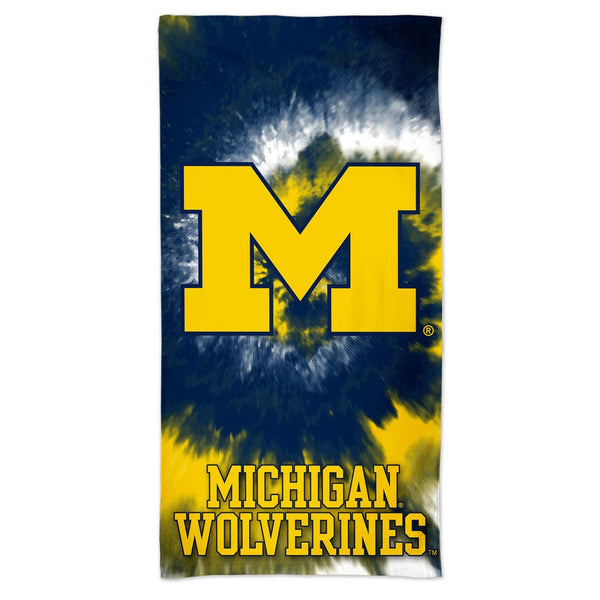Michigan Wolverines Tie Dye Spectra Beach Towel 30"  x 60"