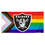 Las Vegas Raiders Pride Spectra Beach Towel 30"  x 60"