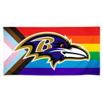Baltimore Ravens Pride Spectra Beach Towel 30"  x 60"