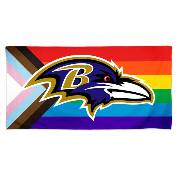 Baltimore Ravens Pride Spectra Beach Towel 30"  x 60"