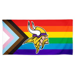 Minnesota Vikings Pride Spectra Beach Towel 30"  x 60"