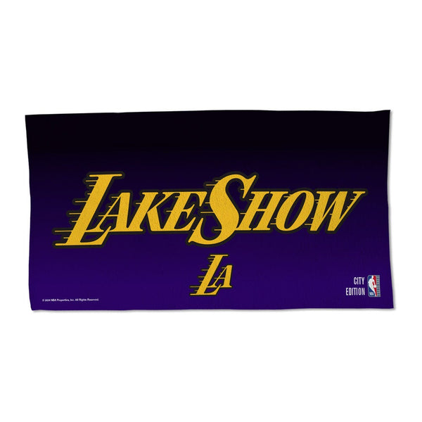 Los Angeles Lakers / City Edition Full Color Locker Room Towel One Sided