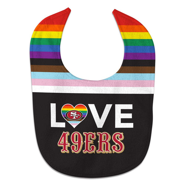 San Francisco 49ers Pride Love All Pro Baby Bib