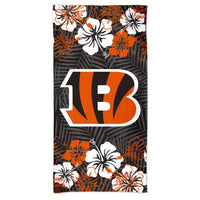 Cincinnati Bengals FLORAL Spectra Beach Towel 30"  x 60"