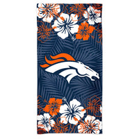 Denver Broncos FLORAL Spectra Beach Towel 30"  x 60"
