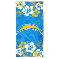 Los Angeles Chargers FLORAL Spectra Beach Towel 30"  x 60"
