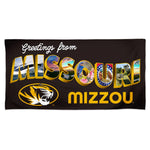 Missouri Tigers MISSOURI LAKE VIBES DESTINATION Spectra Beach Towel 30"  x 60"