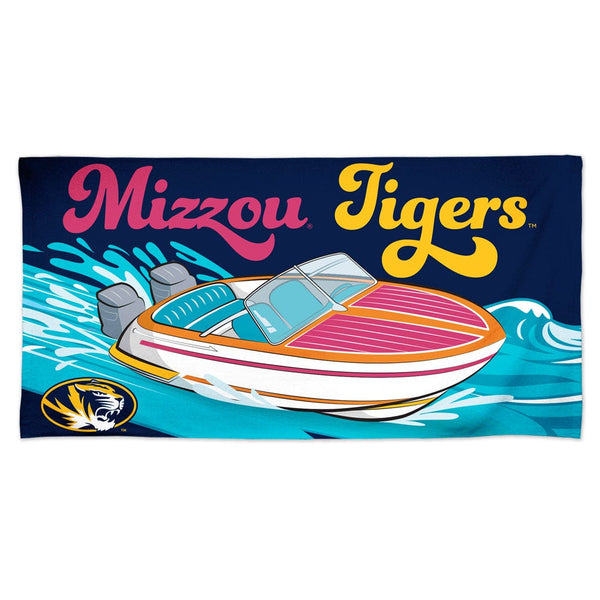 Missouri Tigers MISSOURI LAKE VIBES SPEED BOAT Spectra Beach Towel 30"  x 60"