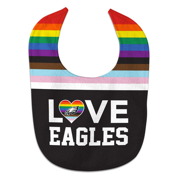 Philadelphia Eagles Pride Love All Pro Baby Bib