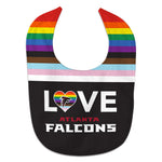 Atlanta Falcons Pride Love All Pro Baby Bib