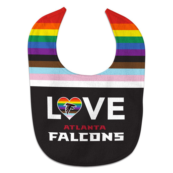 Atlanta Falcons Pride Love All Pro Baby Bib