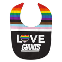 New York Giants Pride Love All Pro Baby Bib