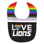 Detroit Lions Pride Love All Pro Baby Bib
