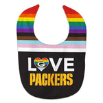 Green Bay Packers Pride Love All Pro Baby Bib