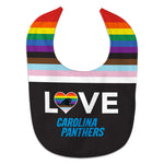 Carolina Panthers Pride Love All Pro Baby Bib