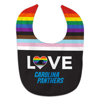 Carolina Panthers Pride Love All Pro Baby Bib