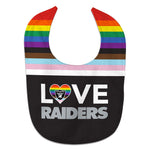 Las Vegas Raiders Pride Love All Pro Baby Bib