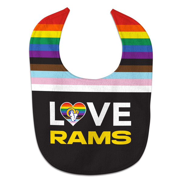 Los Angeles Rams Pride Love All Pro Baby Bib