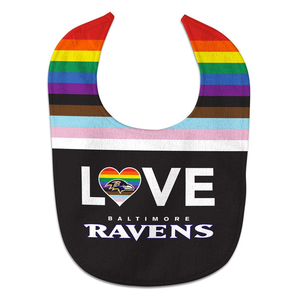 Baltimore Ravens Pride Love All Pro Baby Bib