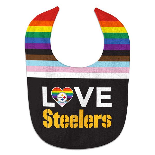 Pittsburgh Steelers Pride Love All Pro Baby Bib