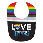 Tennessee Titans Pride Love All Pro Baby Bib