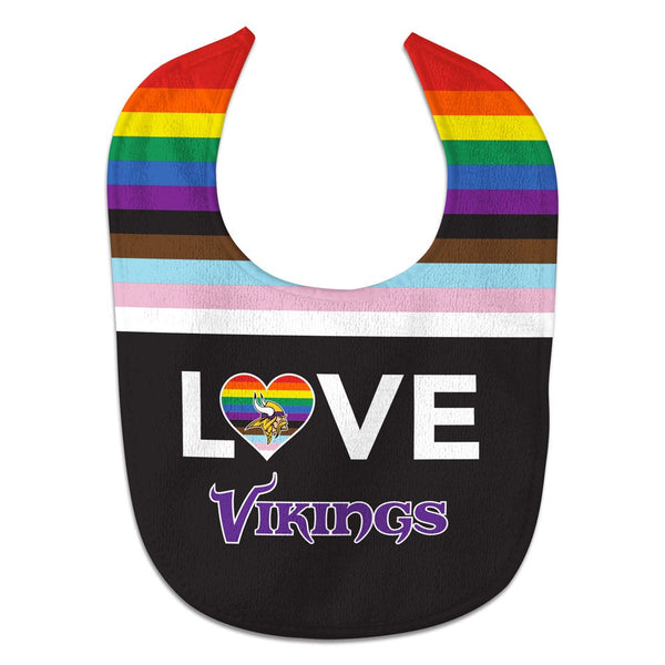 Minnesota Vikings Pride Love All Pro Baby Bib