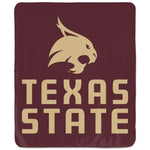 Wholesale-Texas State Bobcats Blanket - Winning Image 50" x 60"