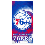 Philadelphia 76ers TDYE Spectra Beach Towel 30"  x 60"