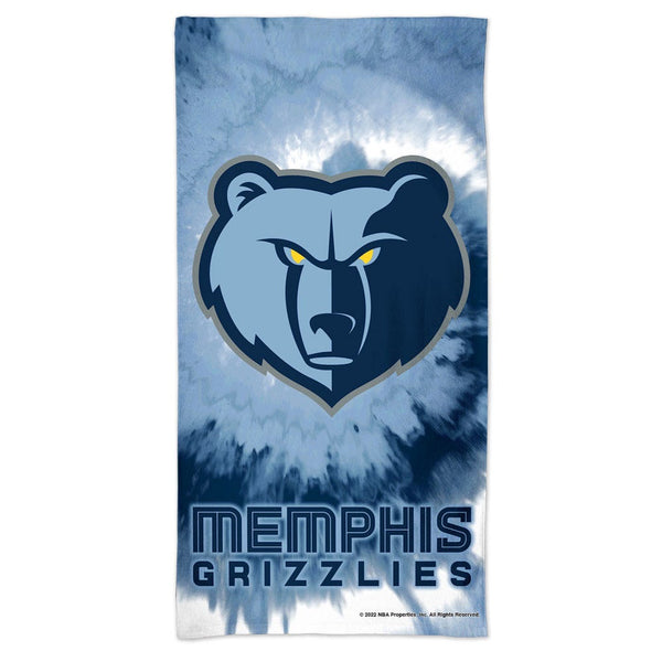 Memphis Grizzlies TDYE Spectra Beach Towel 30"  x 60"
