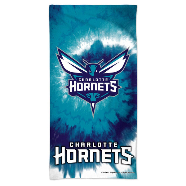 Charlotte Hornets TDYE Spectra Beach Towel 30"  x 60"
