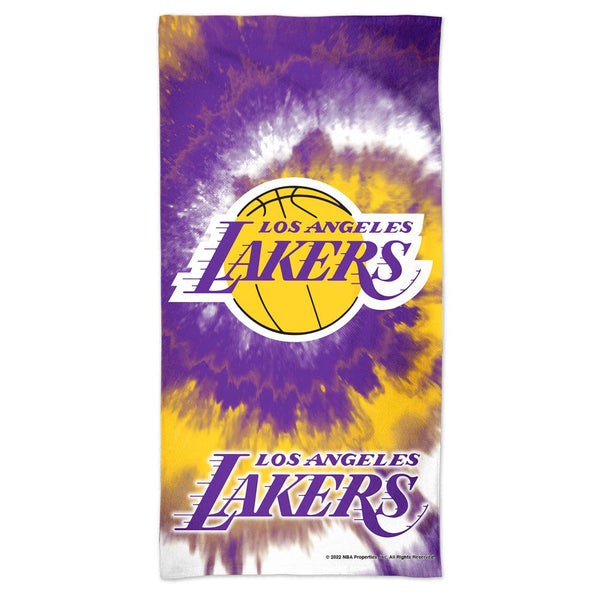 Los Angeles Lakers TDYE Spectra Beach Towel 30"  x 60"
